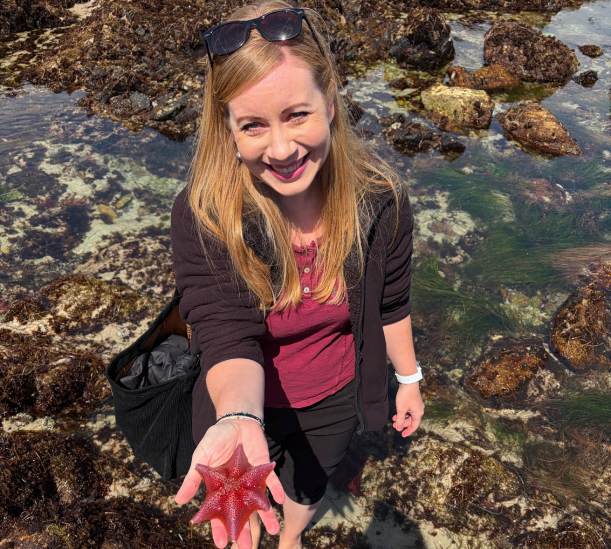 mom with a starfish